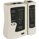 goobay Testeur de câbles CAT Network & ISDN, Appareil de mesure Beige/Noir