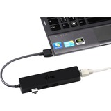 i-tec 3 ports USB 3.0 Slim + Gigabit LAN, Hub USB Noir, VIA VL813, ASIX AS88179, 123 mm, 29 mm, 19 mm, 50 g