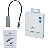 i-tec Adaptateur Gigabit Ethernet USB-C en métal, Adaptateur USB Gris