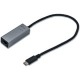 i-tec Adaptateur Gigabit Ethernet USB-C métallique, Adaptateur USB Gris, Avec fil, USB Type-C, Ethernet, 1000 Mbit/s, Gris