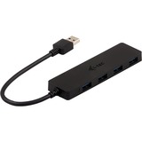 i-tec Advance USB 3.0 Slim Passive HUB 4 Port, Hub USB Noir, USB 3.2 Gen 1 (3.1 Gen 1) Type-A, USB 3.2 Gen 1 (3.1 Gen 1) Type-A, 5000 Mbit/s, Noir, 0,2 m, USB