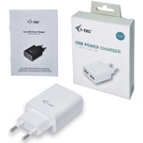 i-tec CHARGER2A4W chargeur d'appareils mobiles Blanc Intérieure, Bloc d'alimentation Blanc, Intérieure, Secteur, 5 V, 2,4 A, Blanc