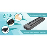 i-tec Concentrateur de charge USB 3.0 13 ports + adaptateur d'alimentation, Hub USB Noir