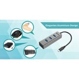 i-tec HUB USB-C en métal 4 ports Noir