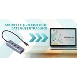 i-tec HUB USB-C en métal 4 ports Noir
