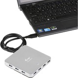 i-tec Metal Superspeed USB 3.0 10-Port Hub, Hub USB USB 3.2 Gen 1 (3.1 Gen 1) Type-A, USB 3.2 Gen 1 (3.1 Gen 1) Type-A, 5000 Mbit/s, Argent, Aluminium, 100 - 240 V