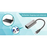 i-tec Metal USB-C Gigabit Ethernet Adapter, Adaptateur USB Gris, Avec fil, USB Type-C, Ethernet, 1000 Mbit/s, Gris