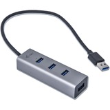 i-tec USB 3.0 Metal HUB 4 Port, Hub USB Noir