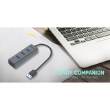 i-tec USB 3.0 Metal HUB 4 Port, Hub USB Noir