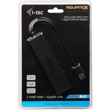 i-tec USB 3.0 Slim HUB 3 Port Giga Lan, Hub USB 