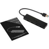 i-tec USB 3.0 Slim Passive HUB 4 Port, Hub USB Noir