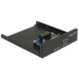DeLOCK Panneau avant 3,5" USB 3.1 Gen 1 x USB Type-C + 1 x USB Type-A Noir