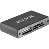 ICY BOX IB-869a lecteur de carte mémoire Micro-USB Gris Gris, EXD, MMC, MS PRO, MS PRO Duo, MicroSD (TransFlash), RS-MMC, SD, SDHC, SDXC, xD, Gris, Aluminium, Plastique, Énergie, Micro-USB, USB