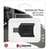 Kingston Lecteur SD MobileLite Plus, Lecteur de carte Noir, USB 3.2 Gen 1