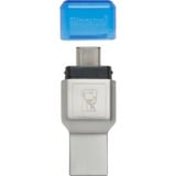 Kingston MobileLite Duo 3C, Lecteur de carte Argent, USB 3.1