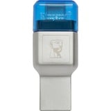Kingston MobileLite Duo 3C, Lecteur de carte Argent, USB 3.1