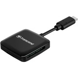 Transcend RDC3 lecteur de carte mémoire USB 3.2 Gen 1 (3.1 Gen 1) Type-C Noir Noir, MicroSDHC, MicroSDXC, SDHC, SDXC, Noir, CE/FCC/BSMI/KC/RCM/EAC, USB 3.2 Gen 1 (3.1 Gen 1) Type-C, 0 - 70 °C, 40,8 mm