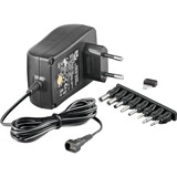 goobay AC/DC adaptor adaptateur de puissance & onduleur Noir, Bloc d'alimentation Noir, CE, ROHS, 2250 mAh, Noir