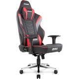 AKRacing Max Siège de jeu sur PC Siège capitonné Noir, Gris, Rouge, Siège gaming Noir/Rouge, Siège de jeu sur PC, PC, 182 kg, Siège capitonné, Dossier capitonné, Course