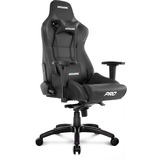 AKRacing Pro Siège de jeu sur PC Siège capitonné Noir, Siège gaming Noir/Noir, Siège de jeu sur PC, 150 kg, Siège capitonné, Dossier capitonné, Course, PC