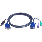 ATEN 2L-5502UP KVM-, Câble Noir