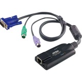 ATEN PS/2-VGA-KVM, Adaptateur Noir