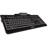CHERRY KC 1000 SC clavier Noir, Layout BE (AZERTY)