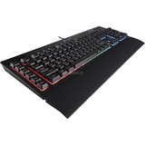 Corsair Gaming K55, Clavier Gaming Gris, BE Lay-out, LED RGB