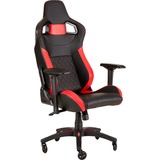 Corsair T1 Race Siège de jeu sur PC Noir, Rouge, Siège gaming Noir/Rouge, Siège de jeu sur PC, 120 kg, Course, Nylon, Noir, Métal