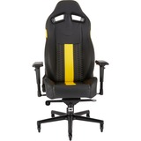 Corsair T2 ROAD WARRIOR, Siège gaming Noir/Jaune, Noir, Jaune, mousse, Accoudoir rigide, 0 - 17°, 60 cm, 38 cm