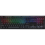 Ducky One 2 RGB, Clavier Gaming Noir/Blanc, MX Silver, BE lay-out, RGB led, ABS