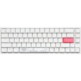 Ducky One 2 SF RGB Pure White, Clavier gaming Blanc, LED SMD RGB, 65%, PBT double-shot