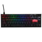 Ducky One 2 SF, Clavier Gaming Noir/Blanc, MX Red, US lay-out, SMD RGB led, 65%, PBT Double Shot