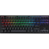Ducky One 2 TKL RGB, Clavier Gaming Noir/Blanc, MX Red, BE Lay-out, LED RGB, ABS