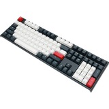Ducky One 2 Tuxedo MX Red, Clavier Gaming Noir/Blanc, US lay-out, PBT Seamless Double-shot