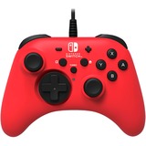 HORI HORIPAD Rouge USB Manette de jeu Nintendo Switch Rouge, Manette de jeu, Nintendo Switch, Croix directionnelle, Avec fil, USB, Rouge