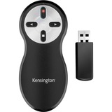 Kensington K33374US télécommande RF Noir, Présentateur Argent/Noir, RF, USB, 19,8 m, Noir