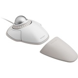 Kensington Trackball Orbit® avec molette — Blanc Blanc/Argent, Ambidextre, Trackball, USB Type-A, Blanc