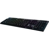 Logitech G915 LIGHTSYNC, clavier gaming Noir, Layout États-Unis, GL Tactile, LED RGB, Bluetooth