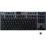 Logitech G915 TKL LIGHTSPEED Wireless RGB Mechanical, Clavier gaming Noir, LED RGB, TKL