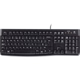 Logitech K120, clavier Layout US (QWERTY), Rubberdome