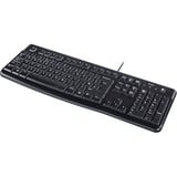 Logitech K120, clavier Layout US (QWERTY), Rubberdome