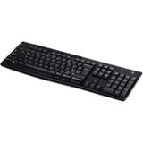 Logitech K270, clavier Noir, Layout UE (QWERTY), Rubberdome