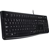 Logitech MK120 clavier Noir, Layout BE (AZERTY), Rubberdome, 100%