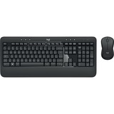 Logitech MK540 Advanced, Set de bureau Gris foncé, 1000 dpi
