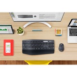 Logitech MK850 Performance Wireless set de bureau Noir, Layout BE (AZERTY), Bluetooth
