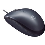 Logitech Mouse M90, Souris Gris foncé, Ambidextre, Optique, USB Type-A, 1000 DPI, Gris, Vente au détail
