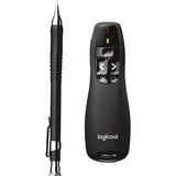 Logitech R400, Présentateur Noir, Vente au détail