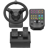 Logitech Saitek Farm Sim Controller, Volant Noir/gris, Volant + pédales, PC, Analogique/Numérique, 900°, Avec fil, USB 2.0