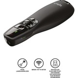 Logitech Présenteur sans fil R400, Présentateur Noir, RF, 15 m, AAA, 20 h, USB, Mini, Vente au détail